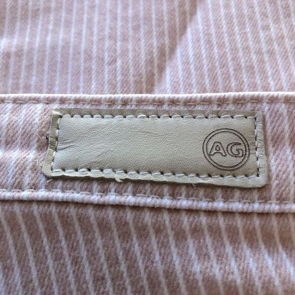 AG Jodi Pinstripe Twiggy High Waist Crop Flare Jeans Sz 26 - Picture 8 of 13